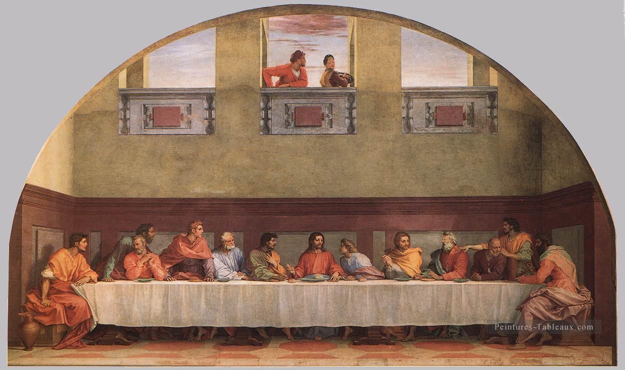 La Cène renaissance maniérisme Andrea del Sarto Peintures à l'huile